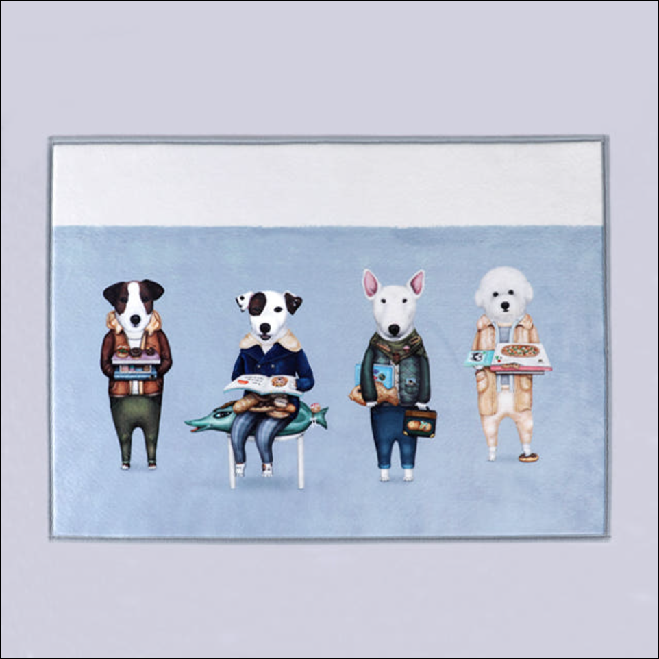 suspicious book club rug