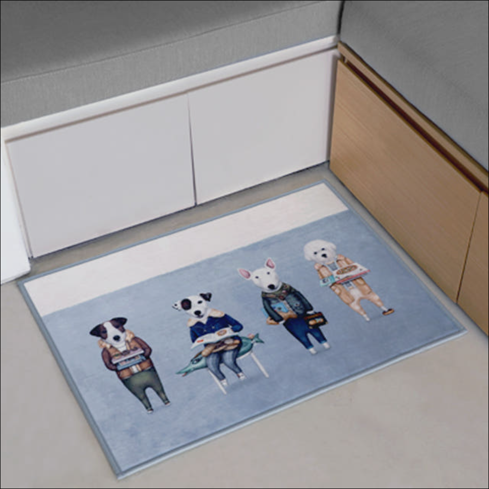suspicious book club rug